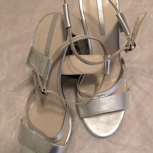 Zara woman silver heels